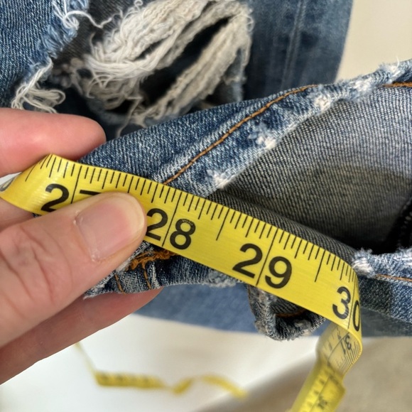 Ramy Brook Straight Leg High Rise Distressed Jeans Size 28 - Picture 6 of 10